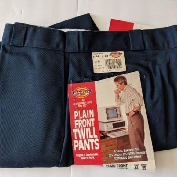 dickies plain front twill pants